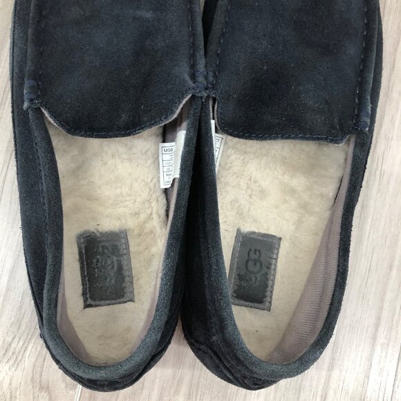 Ugg Slippers Mens 10 Alder Blue Suede Slip On Shoes main image 8
